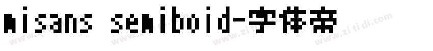 misans semiboid字体转换